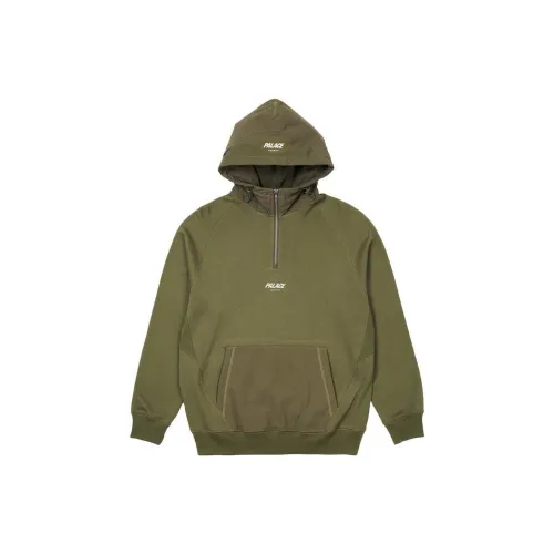 PALACE 1/4 Zip Cotton Panel 