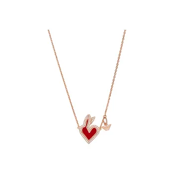 EMPORIO ARMANI 925 Sterling Silver Necklaces Women's Rose Gold