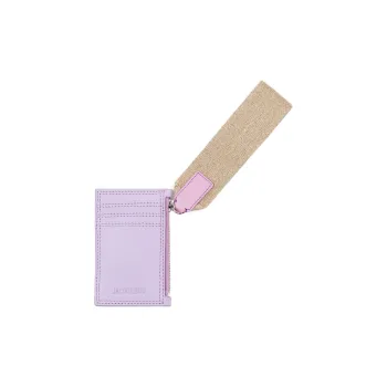 Jacquemus Cow Leather Card Holder Women's Lilac
