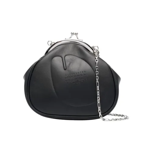 Maison Margiela Tabi Calfskin Handheld Shoulder Bag, Crossbody Bag Women's Black