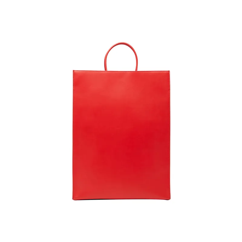 DIESEL Cow Leather Shoulder Bag, Crossbody Bag, Handbag Unisex Red-1