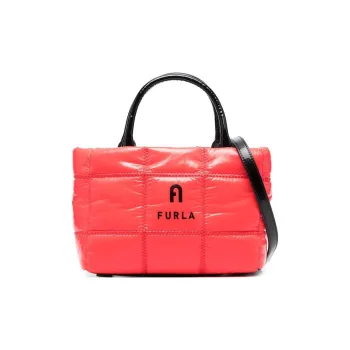 Furla Opportunity Nylon And Polyamide One Shoulder Handbags Mini Women's Garnet Red