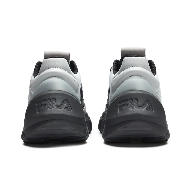 FILA Fashion Sneakers Cushioning Anti Slip And Wear Resistant Low Top Casual Shoes Women's Lotus Gray Forged Iron-3