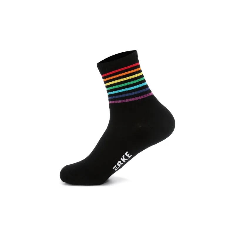 Erke Warm Sports Mid-Calf Socks Spring Summer Fall And Winter Women's 1 Set Of 3 Pack-0