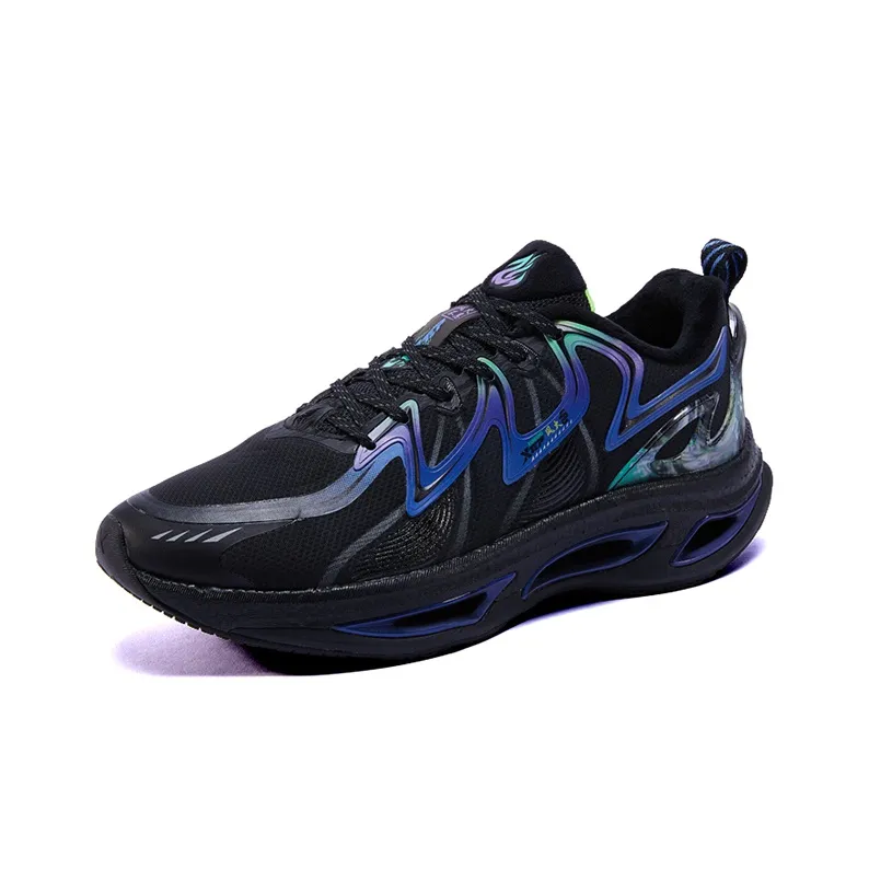 XTEP Wind & Fire 26th Generation Running Shoes Men Low Top Black/Sunlight Blue-1