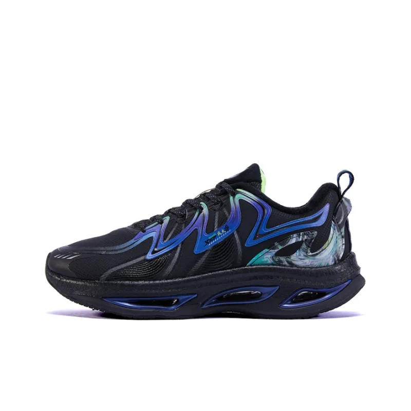 XTEP Wind & Fire 26th Generation Running Shoes Men Low Top Black/Sunlight Blue-0