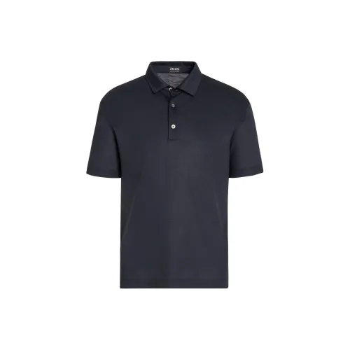 Ermenegildo Zegna Polo Shirts Men Midnight Blue