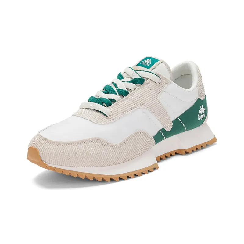 Kappa Anti Slip And Wear Resistant Lightweight Low Top Casual Running Shoes Unisex Gray White-2
