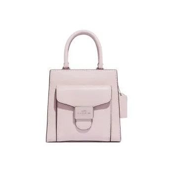 COACH Pepper Delicate Pebble Leather Handbag, Shoulder Bag, Crossbody Bag Mini Women's Ice Pink