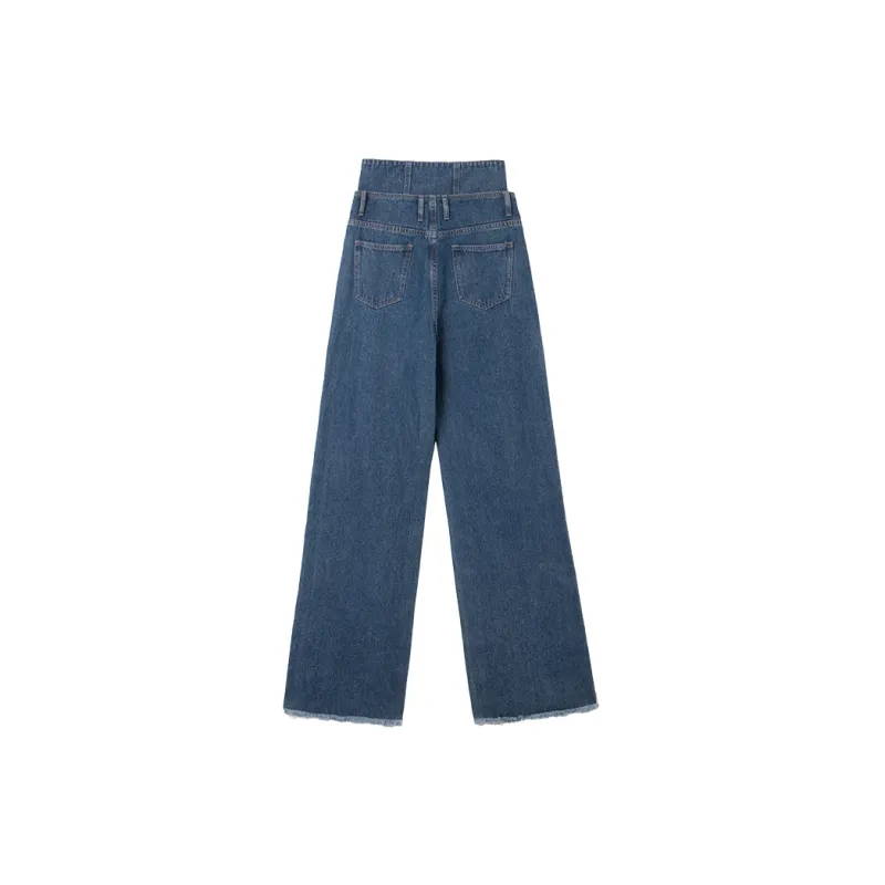 MEETLADY Straight Thickened Jeans Winter Women's-8