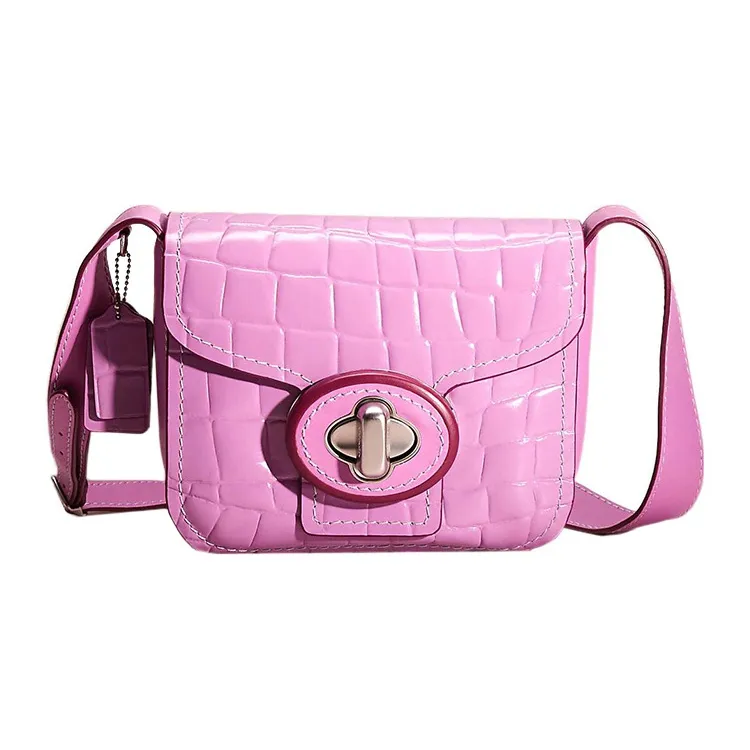 COACH Drifter Embossed Patent Leather Crossbody Bag, Shoulder Bag Women's Prussian Red-0