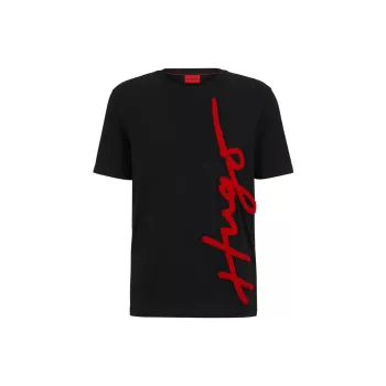 HUGO BOSS Oversize Embroidered Logo T shirt