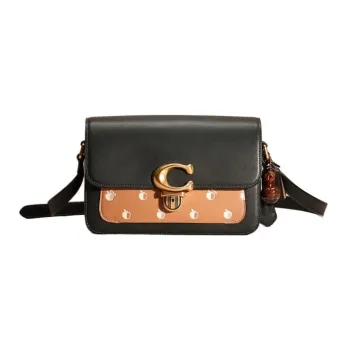 COACH Studio Glove Tanning Crossbody Bag Shoulder Bag Women's Amazon Green/Brown