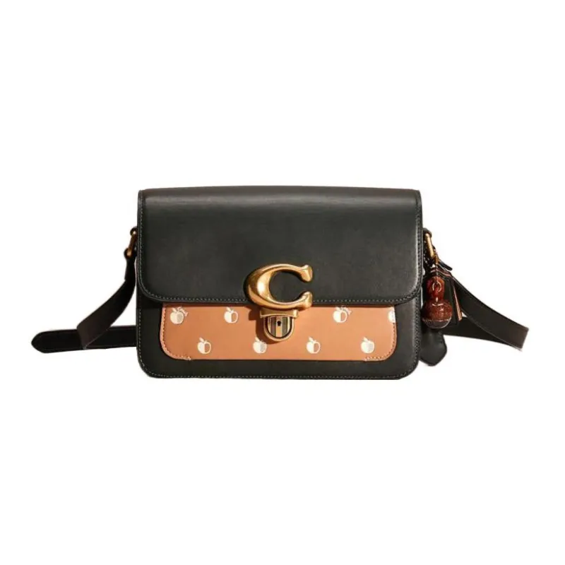 COACH Studio Glove Tanning Crossbody Bag Shoulder Bag Women's Amazon Green/Brown-0