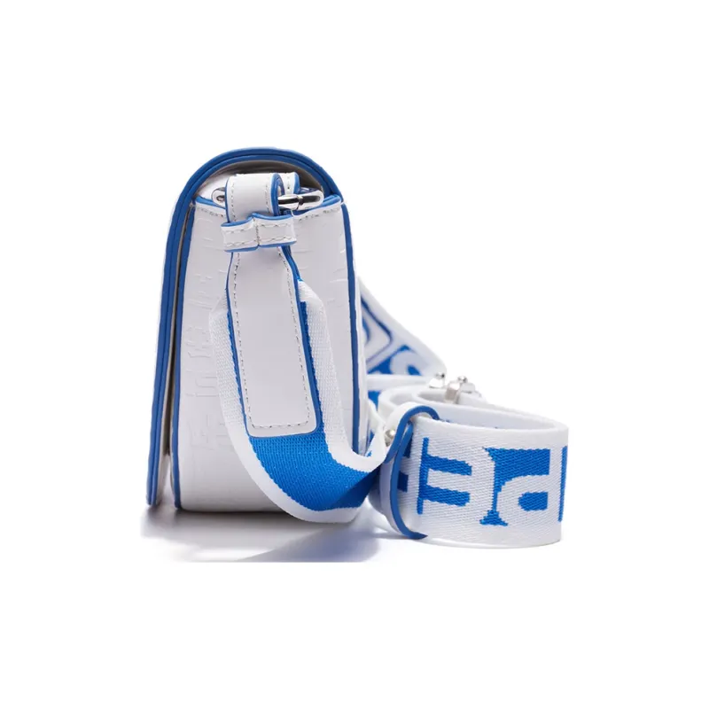 Pepsi Synthetic Leather Saddle Bag Shoulder Bag Crossbody Bag Regular Unisex White-2
