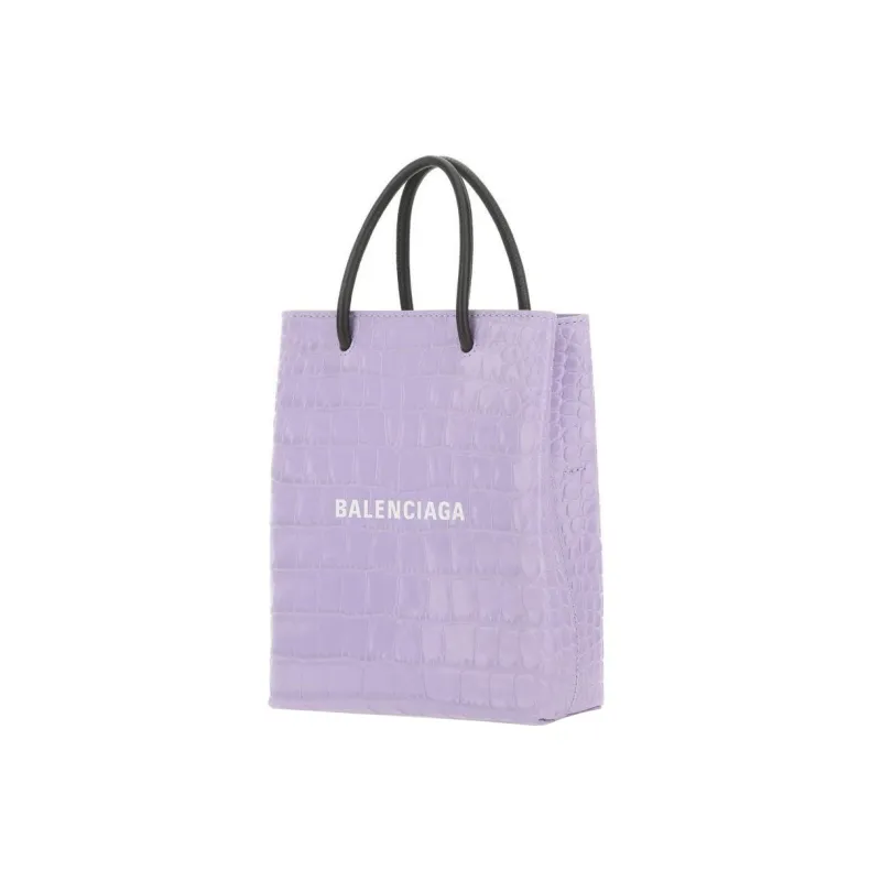 Balenciaga Logo Print Embossed Tote Bag-2