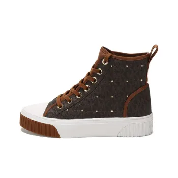 MICHAEL KORS Gertie High Top Stylish Skateboarding Shoes Women's Brown