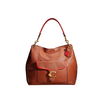 COACH Tabby Pebbled Leather Hobo Bag, Shoulder Bag, Crossbody Bag, Handbag Large Size Women's Saddle Seat Color
