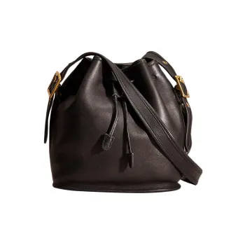 COACH Legacy Glove Tanning Shoulder Bag Crossbody Bag Handbag Medium Size Women's Black