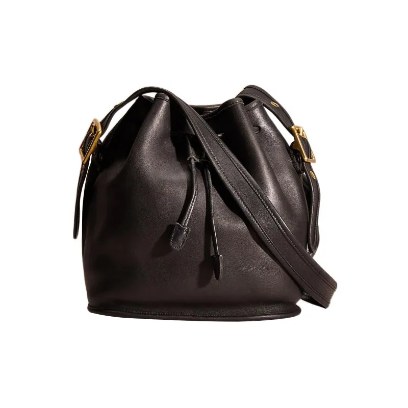 COACH Legacy Glove Tanning Shoulder Bag Crossbody Bag Handbag Medium Size Women's Black-0