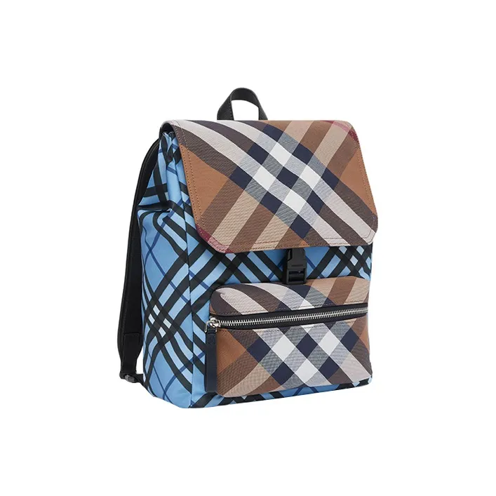 Burberry Canvas Backpack Kids' Vibrant Cobalt Blue-1
