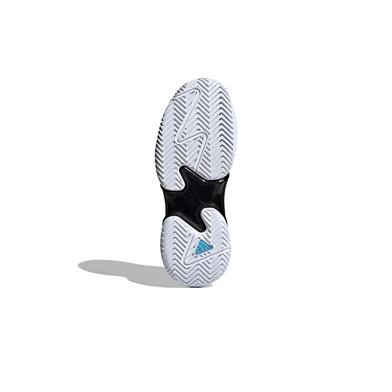Adidas Barricade Cloud White Silver Metallic Bright Cyan Women's-5