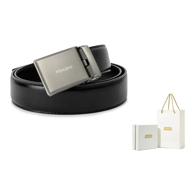 PISHUSHU Leather Belts Men-0