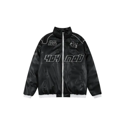 404MOB GANG Puffer Jackets Unisex Black