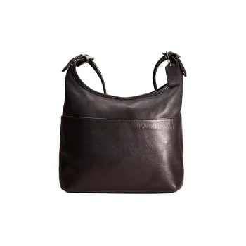 COACH Legacy Glove Tanning Hobo Bag Shoulder Bag Crossbody Bag Medium Size Women's Black