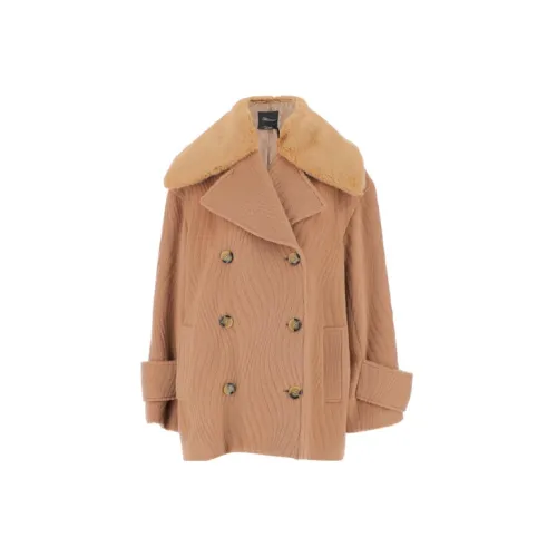 Blumarine Coats Women's Light Brown