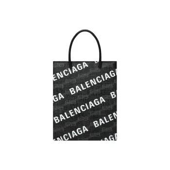 Balenciaga Balenciaga BB MONOGRAM Coated Canvas Shoulder Bag Crossbody Bag Handbag Large Size Women's Black/Gray