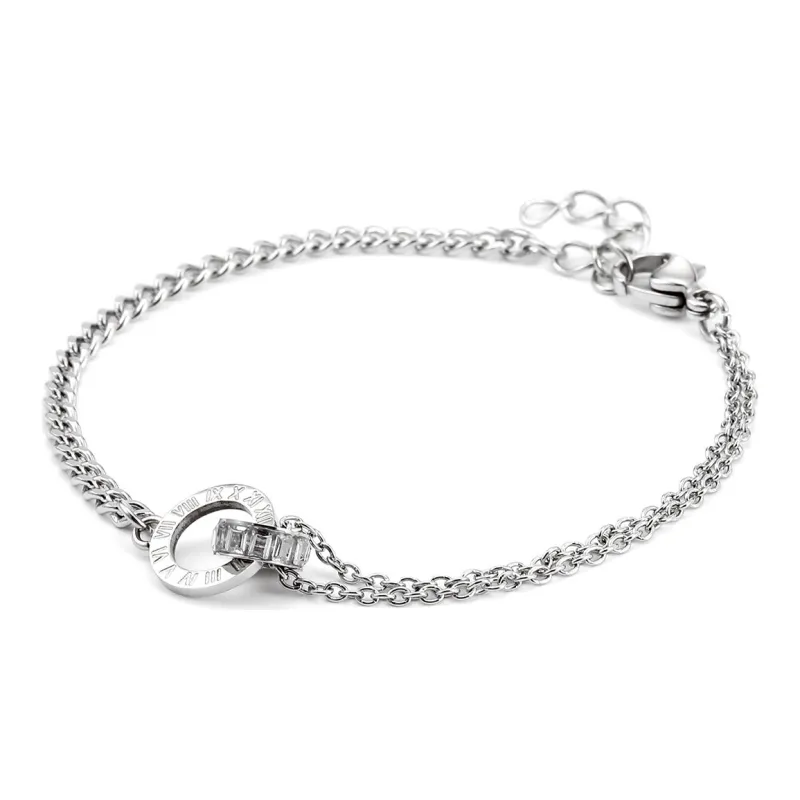 GENANX Bracelets Unisex Silvery White-4