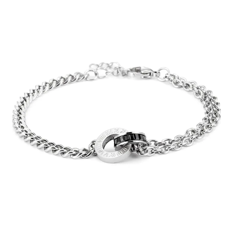 GENANX Bracelets Unisex Silvery White-7