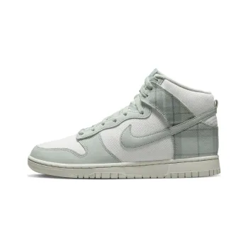Nike Dunk High Se Tartan Plaid White Light Green