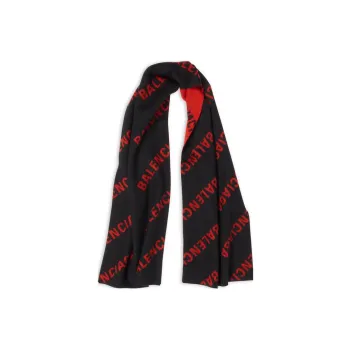 Balenciaga Knit Scarves Women's Black