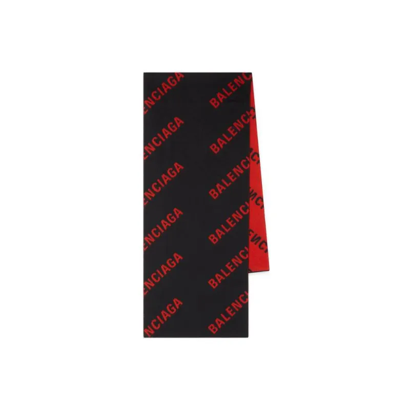 Balenciaga Knit Scarves Women's Black-1