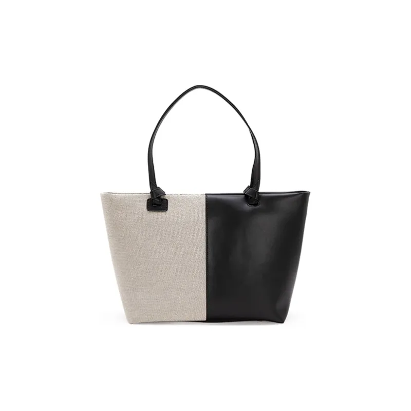 VENOF Cow Leather Tote Bag Shopping Bag Shoulder Bags Large Size Women's Moonlit Coffee * Cloudy Black-12