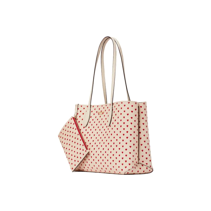 Kate Spade All Day Artificial Leather Tote Bag Shopping Bag Handbag Shoulder Bag Large Size Women's White-1