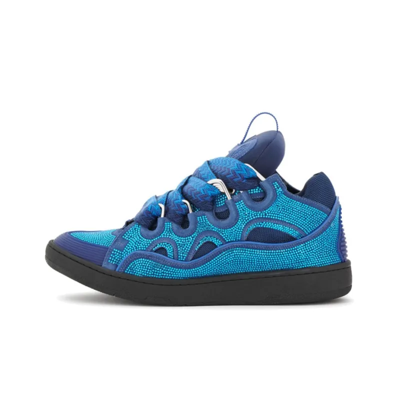 Lanvin Curb Sneakers 'Rhinestones - Majorelle Blue'-0