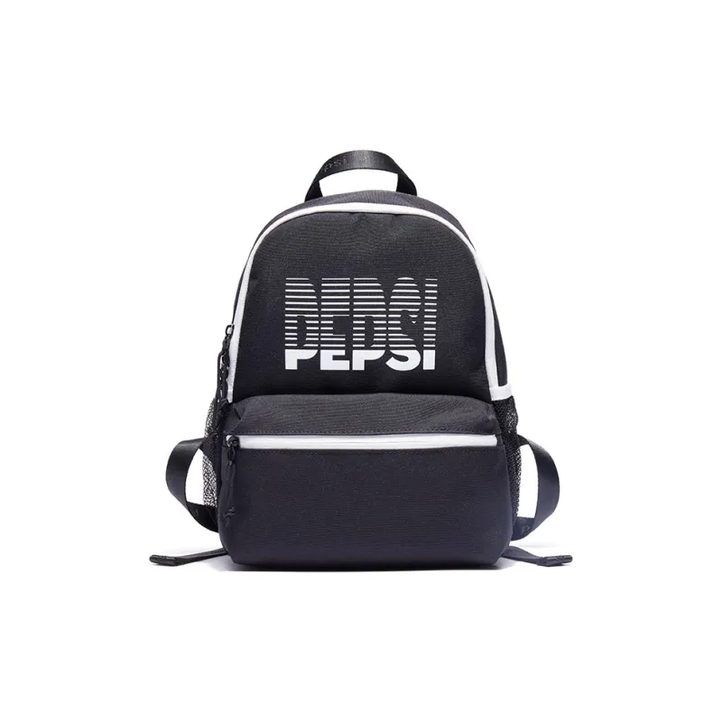 Pepsi Nylon Fabric Backpacks Regular Unisex Black-0