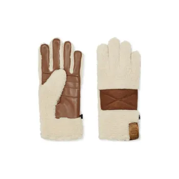 UGG Sheepskin Polyester Knit Gloves Men's