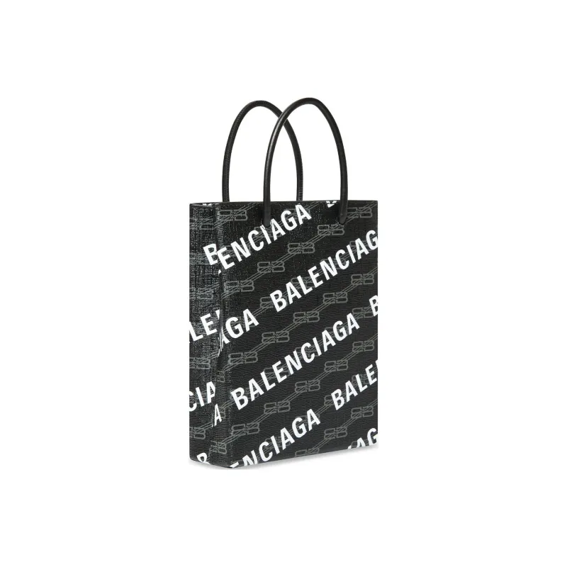 Balenciaga Balenciaga BB MONOGRAM Coated Canvas Shoulder Bag Crossbody Bag Handbag Large Size Women's Black/Gray-1