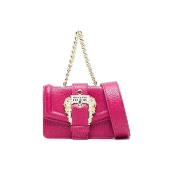 VERSACE JEANS COUTURE Polyurethane Handbag Shoulder Bag Crossbody Bag Fanny Pack Women's Fuchsia