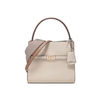 TORY BURCH Lee Radziwill Leather Portable Crossbody Bag, Shoulder Bag Small Size Women's New Moonlight
