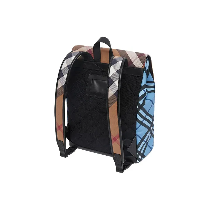Burberry Canvas Backpack Kids' Vibrant Cobalt Blue-2
