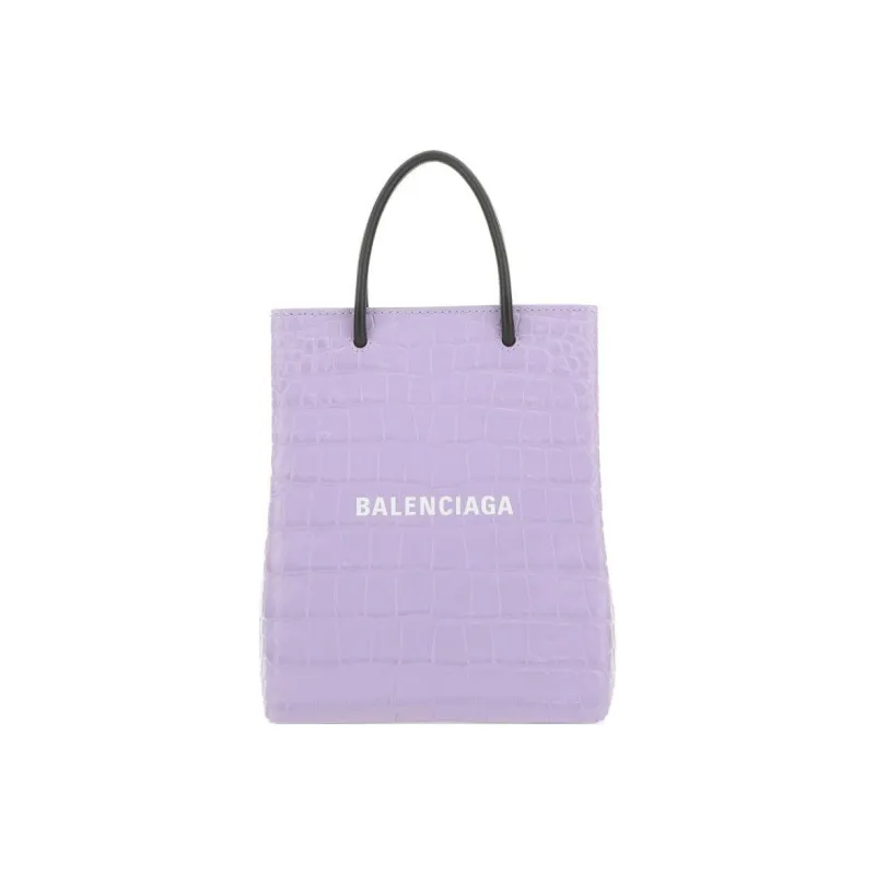 Balenciaga Logo Print Embossed Tote Bag-0