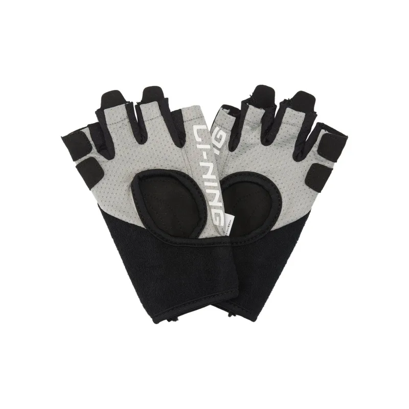 LiNing Li Ning Professional Athletic Collection Fitness Gloves Unisex Gray/Black-0