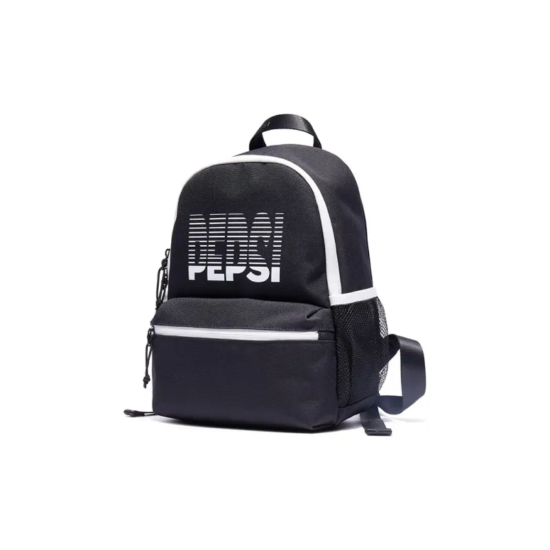 Pepsi Nylon Fabric Backpacks Regular Unisex Black-1