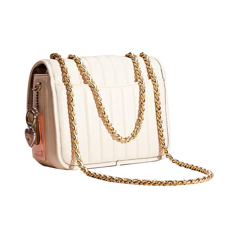 COACH Madison Leather Crossbody Bag, Shoulder Bag Women's Chalk White-1