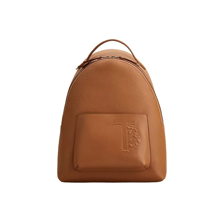 TOD'S Leather Backpack Medium Size Men's Brown-0
